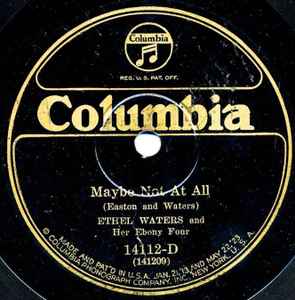 Ethel Waters And Her Ebony Four - You Can't Do What My Last Man Did (Shellac, 10")