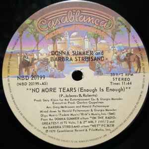 Donna Summer And Barbra Streisand - No More Tears (12", S/Sided)