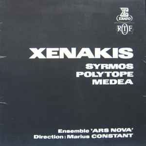 Xenakis - Ensemble Ars Nova - Syrmos / Polytope / Medea (LP, Gat)