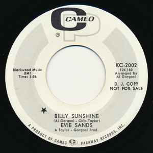 Evie Sands - Billy Sunshine / It Makes Me Laugh (7", Single, Promo)
