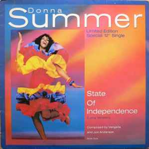 Donna Summer - State Of Independence (12", Single, Ltd)