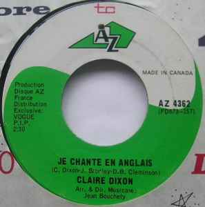 Claire Dixon - Je Chante En Anglais (7", Mono)