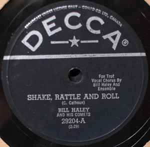 Bill Haley And His Comets - Shake, Rattle And Roll (Shellac, 10")